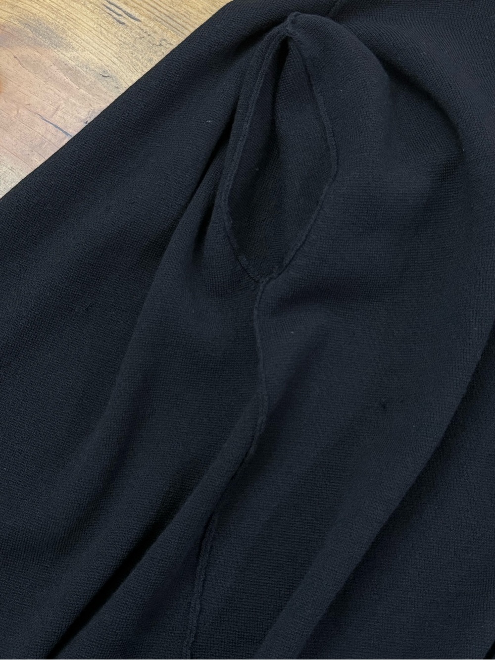 Eileen Fisher Women’s Black Italian Wool Sweater Cadigan Jacket - Picture 4 of 4